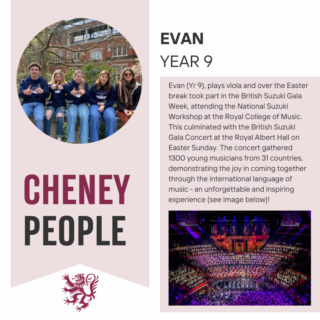 Cheney People, Evan Yr9