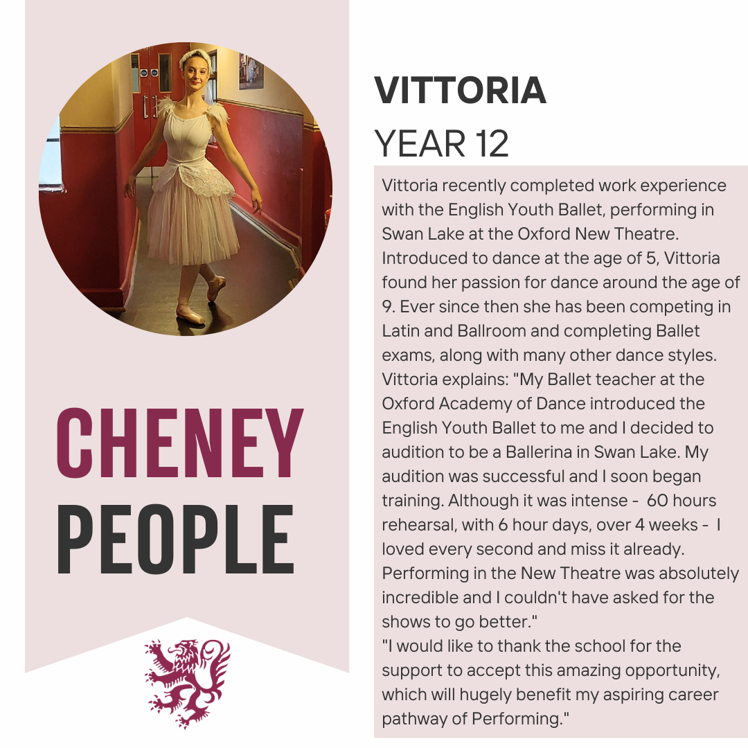 Cheney People - Vittoria, Year 12
