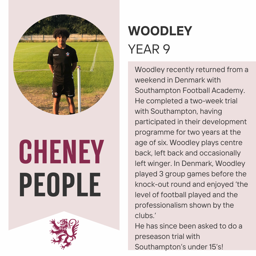 Cheney People - Woodley, Year 9