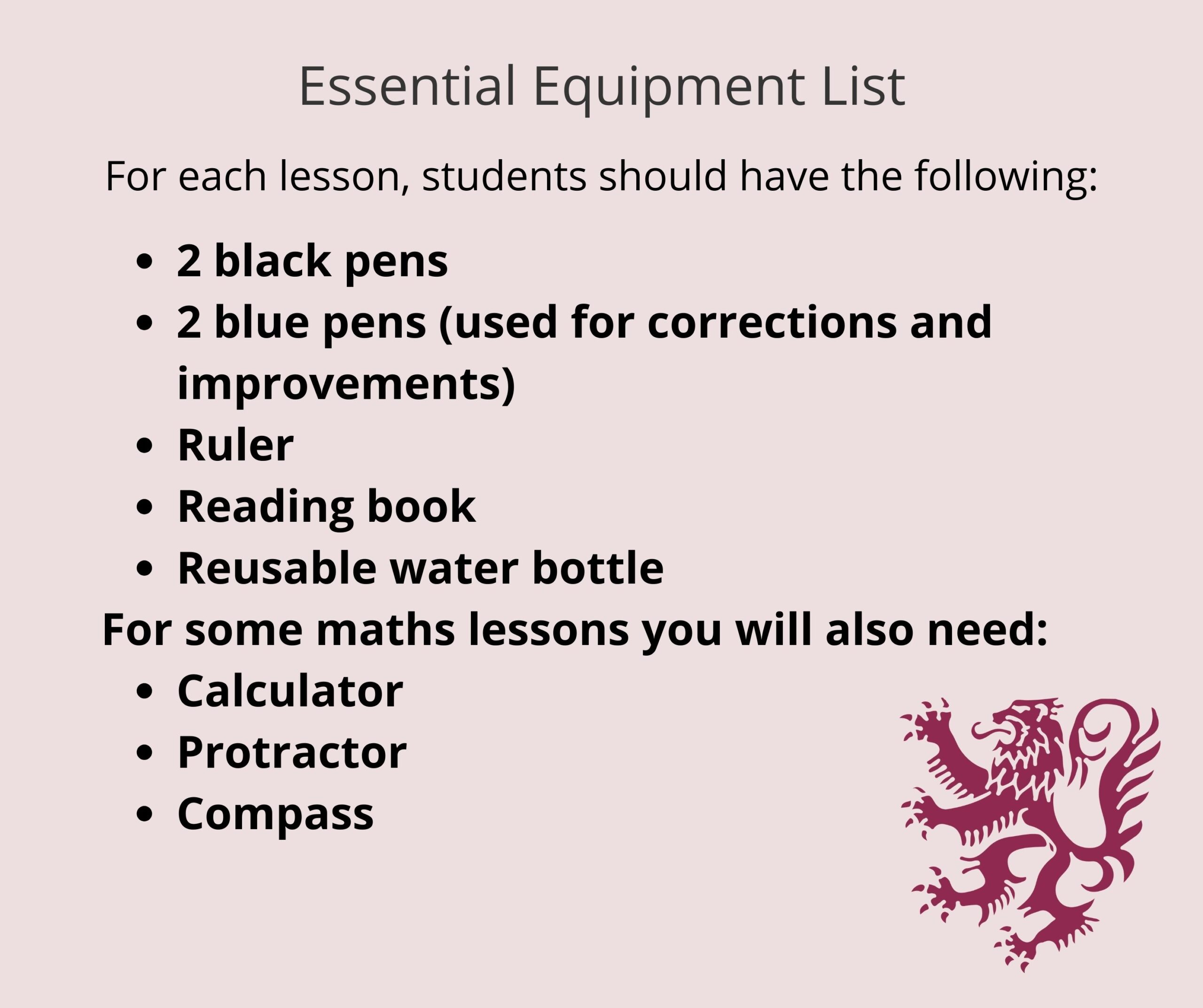 Essential Equipment List 2024 (1)