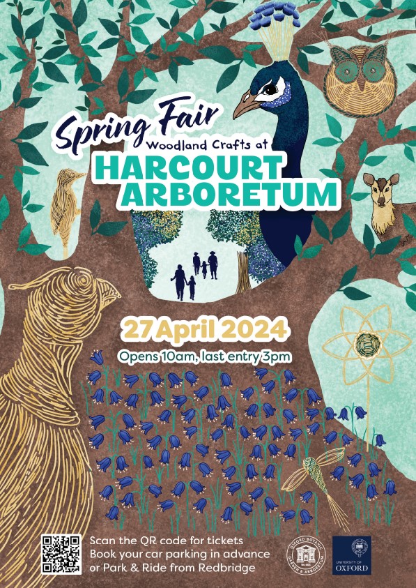 Spring Fair Harcourt Arboretum 27 April 2024 poster