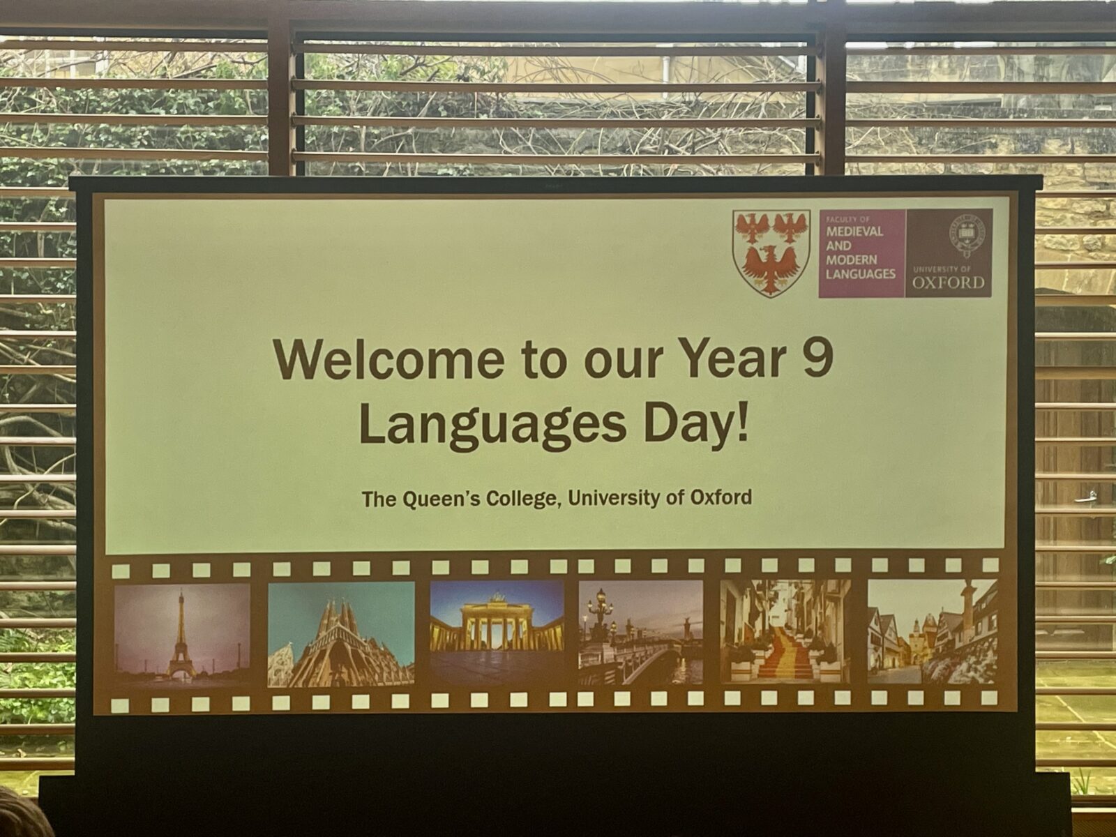 Year 9 Languages Day, Queen's College, Oxford