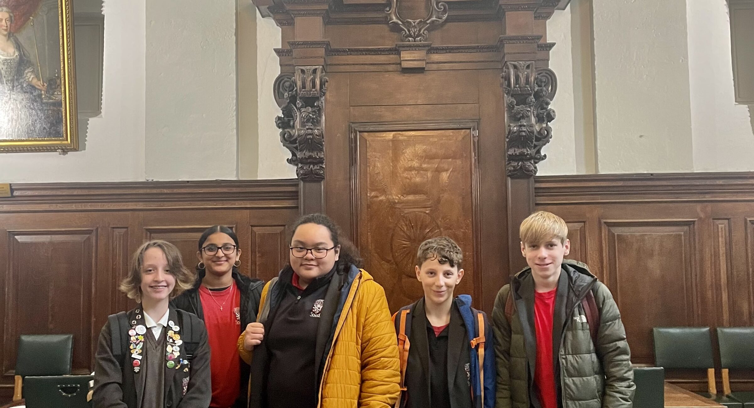 Year 9 students at Queen's College, Oxford, 29 February 2024