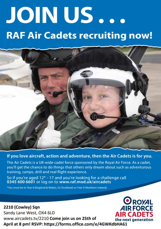 RAF Air Cadets recruitment poster