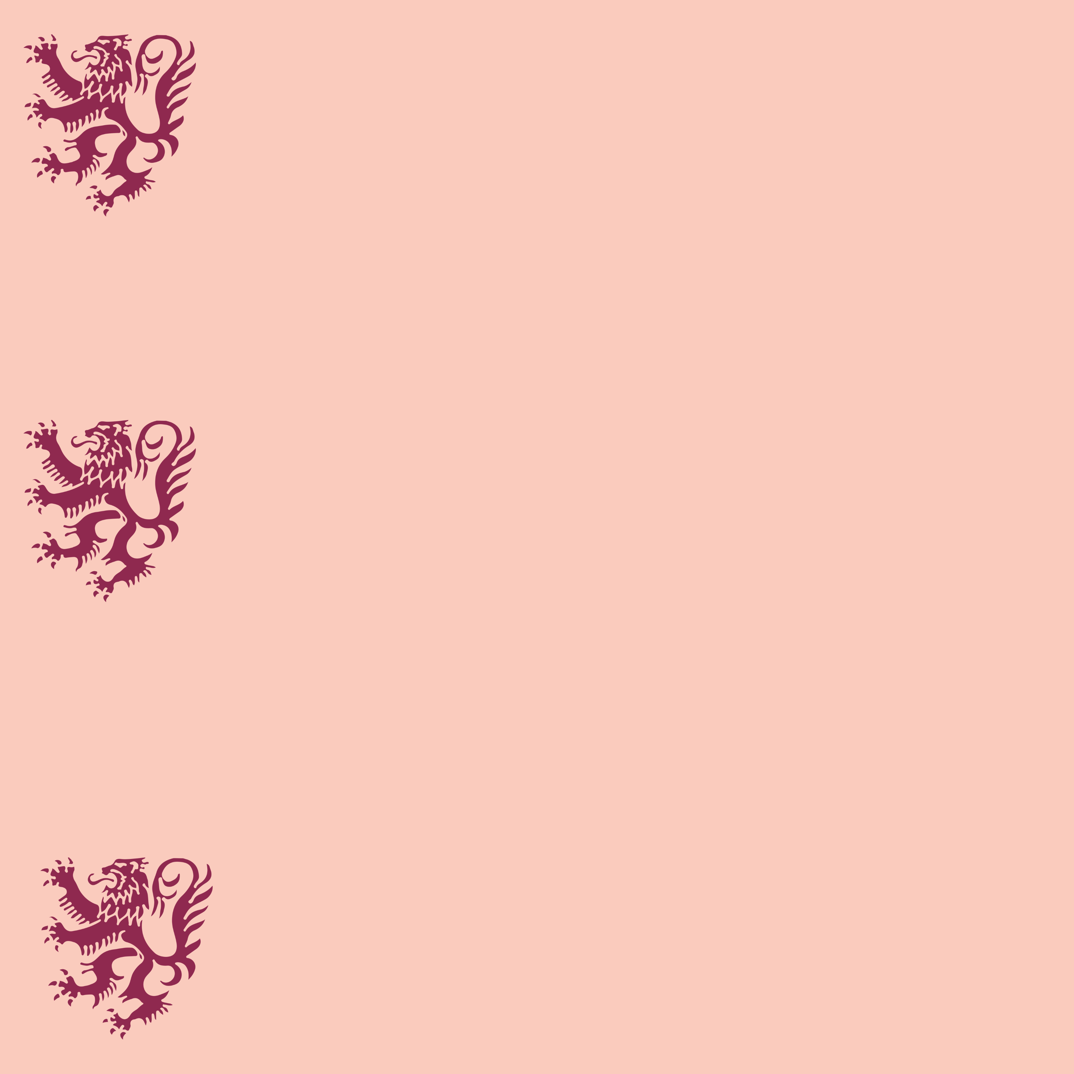 Cheney lion pink banner